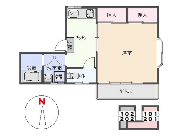 ライトハウスの物件間取画像